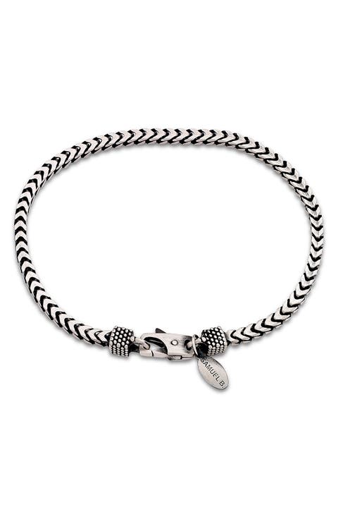Sterling Silver Woven Chain Bracelet