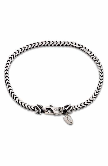 Sterling Silver Woven Chain Bracelet