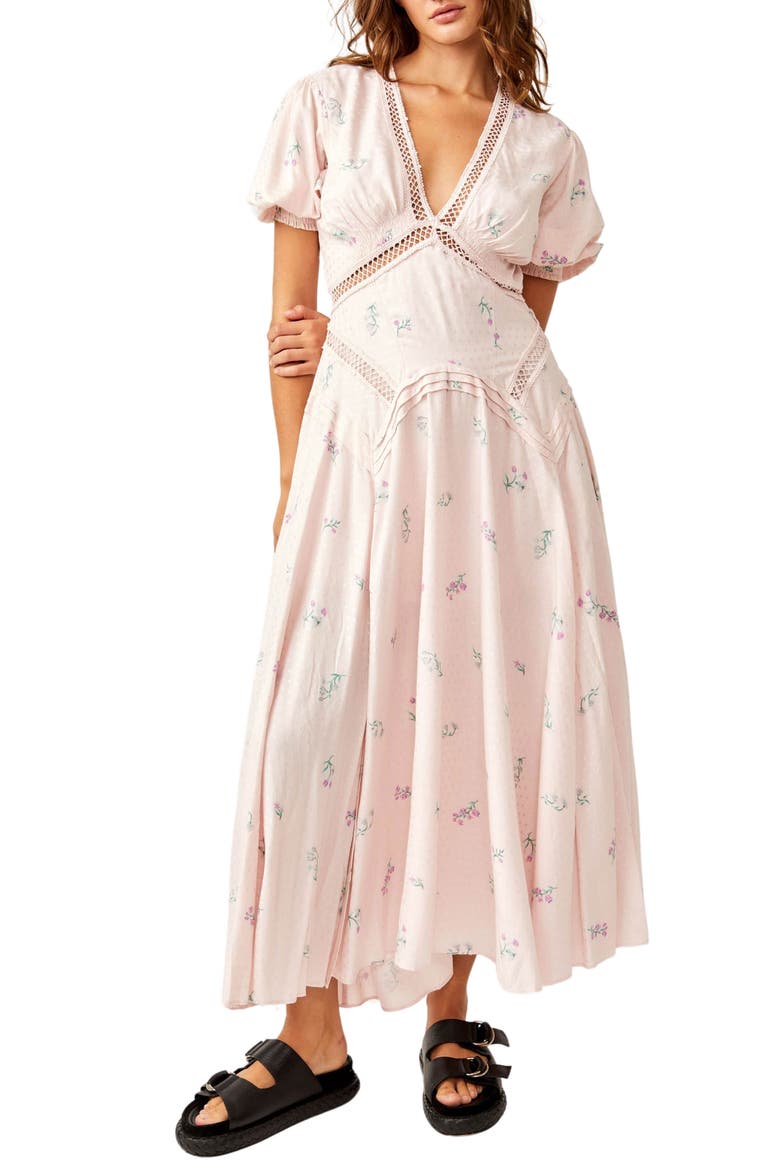 Still in Love Floral Embroidered Maxi Dress, Main, color, PINK COMBO