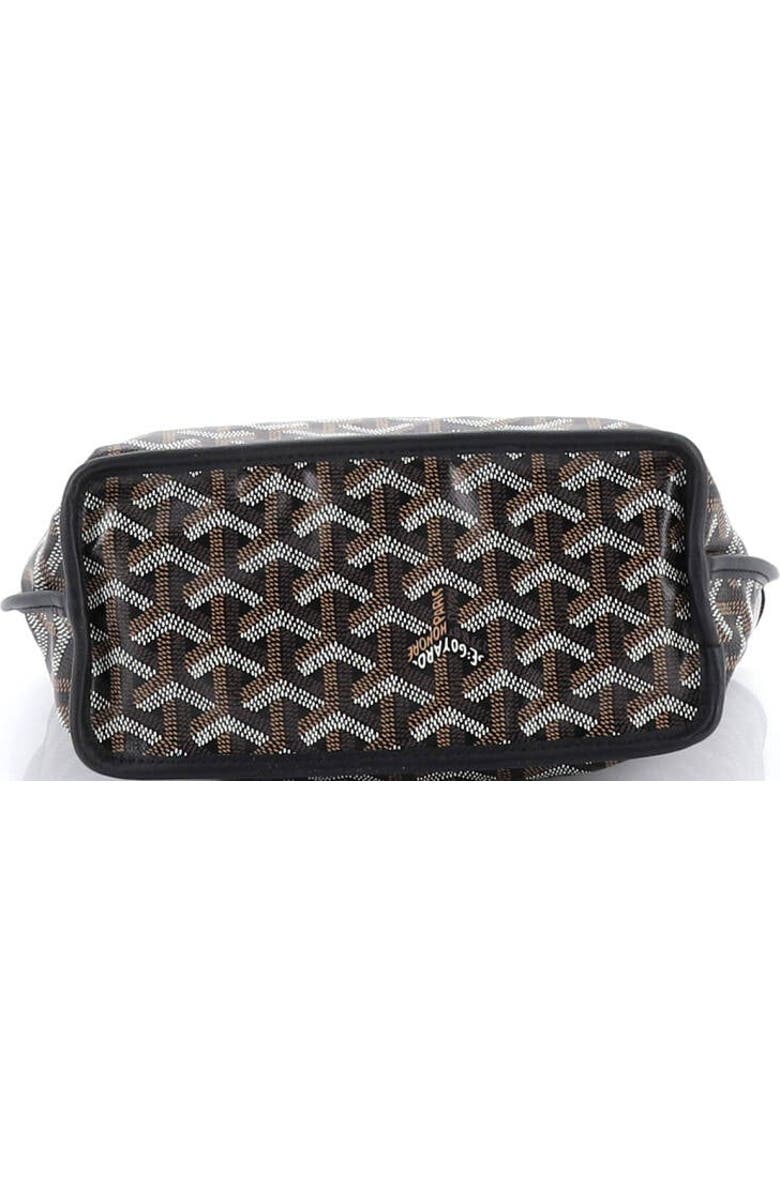 Pre-Owned Goyard Anjou Reversible Tote Coated Canvas Mini, Alternate, color, Black