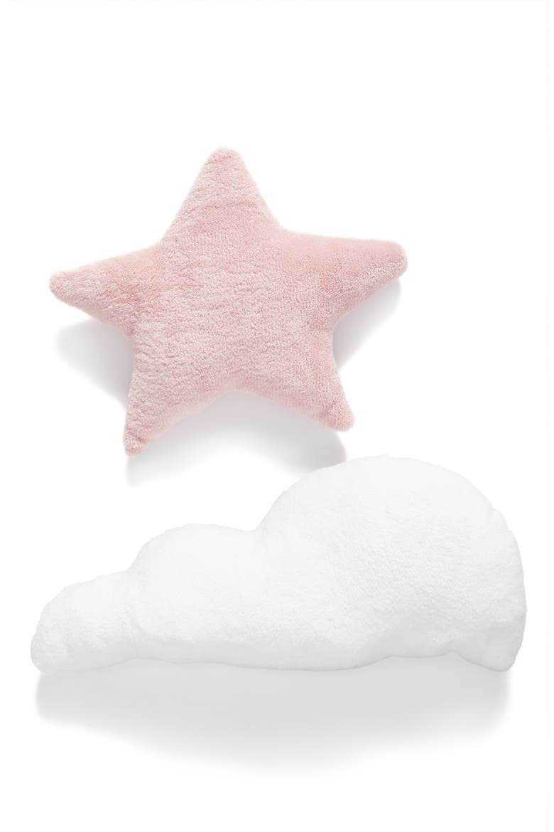 Cloud & Star Pillows, Main, color, BLUSH