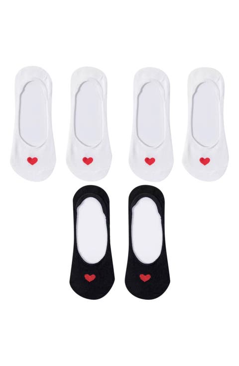 Assorted 3-Pack Secret Heart No Show Socks