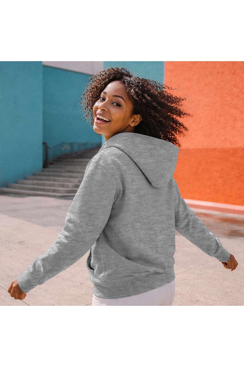Butterfly Relaxed Midweight Fleece Pullover Hoodie, Alternate, color, Athletic Heather