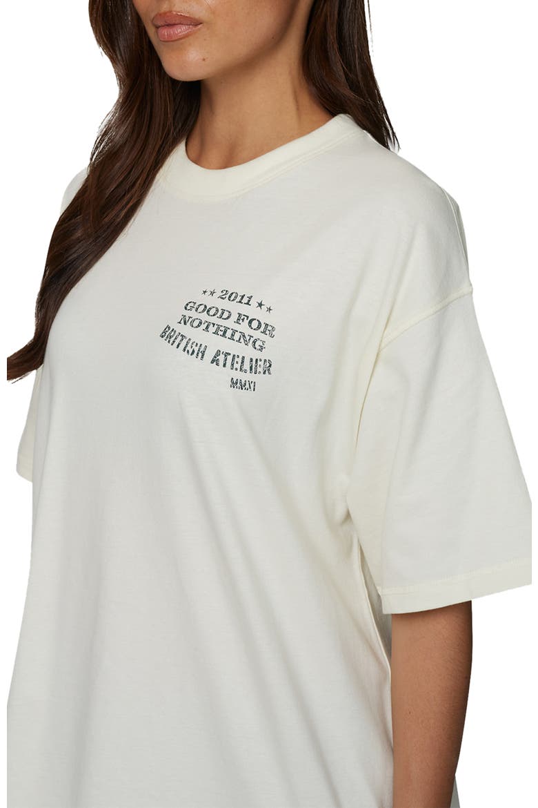 Oversized Stamp T-Shirt, Alternate, color, Ivory