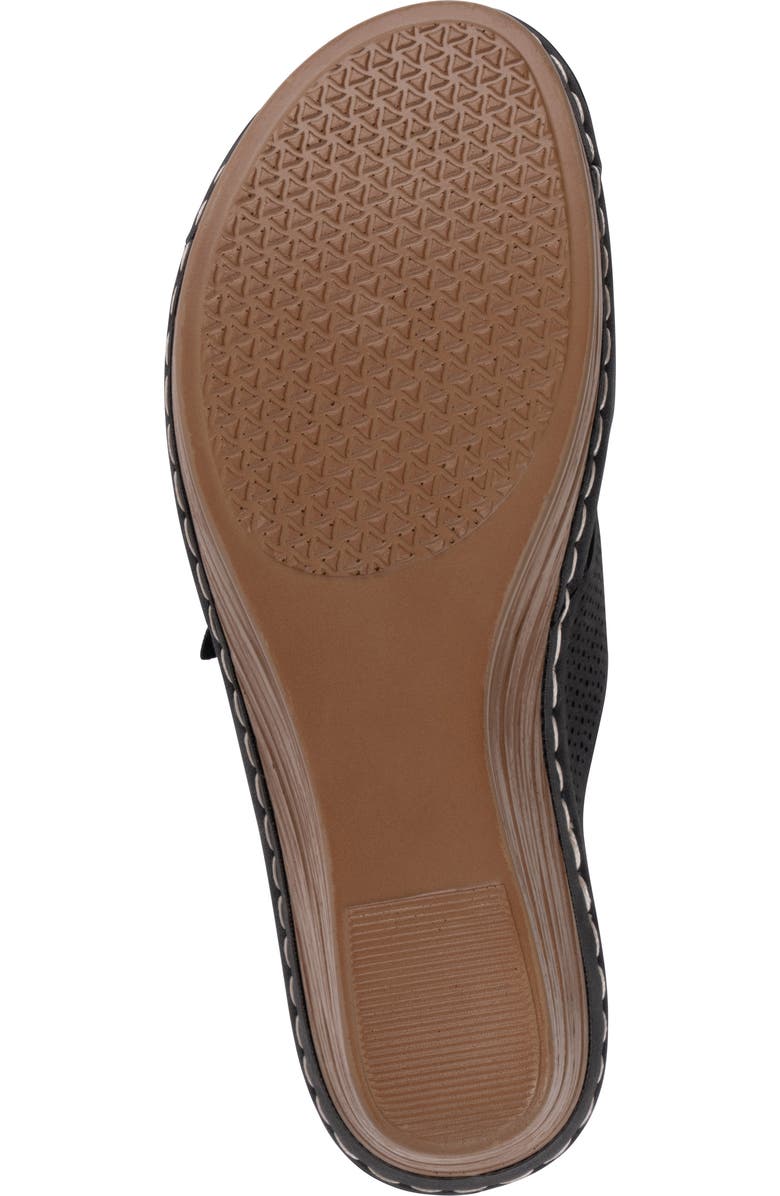 GOOD CHOICE NEW YORK Nylie Platform Wedge Slide Sandal, Alternate, color, Black