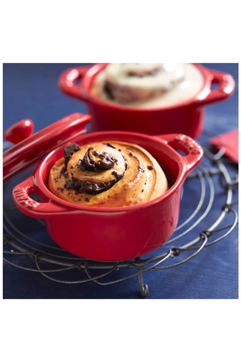 Cherry 3-Piece Mini Round Cocotte Set, Alternate, color, CHERRY