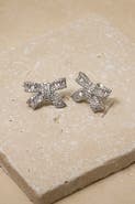 Untamed Petals Alicia Crystal Bow Studs