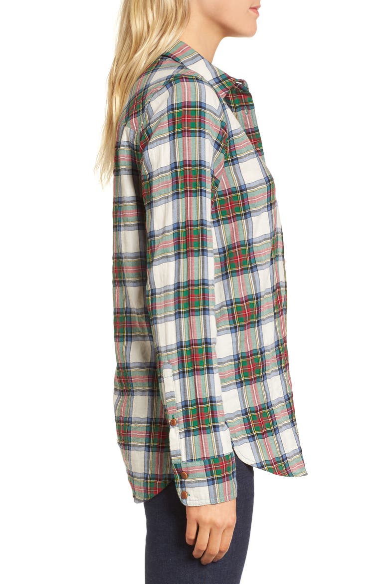 Buffalo Plaid Boy Shirt, Alternate, color, PALE OAK OCEAN GREEN