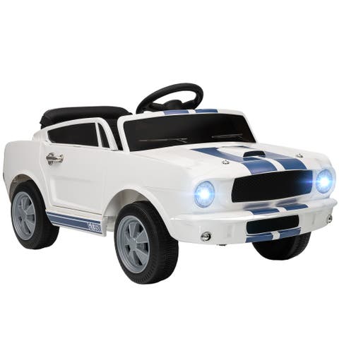 Licensed Ford Shelby GT 350 Kids Ride On, Battery-Powered, Remote, Speed, MP3