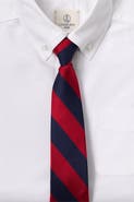 Lands' End School Uniform Kids Stripe Pre Tied Tie