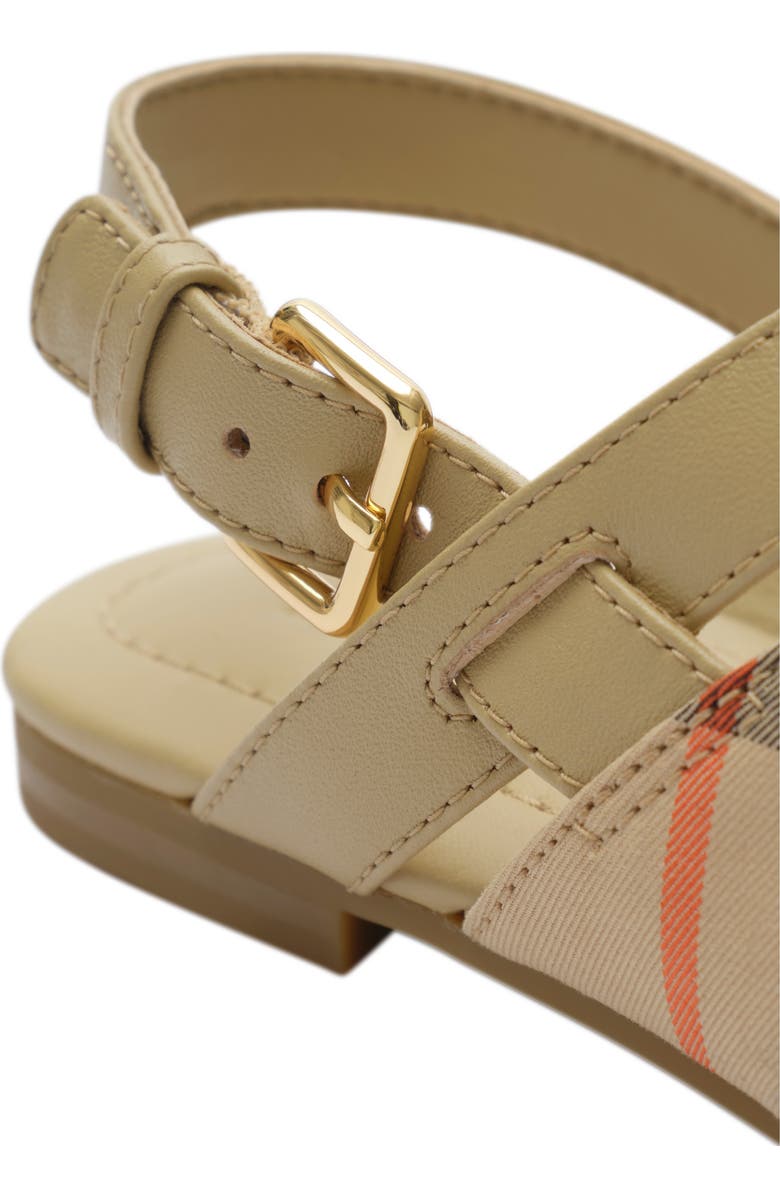 Burberry Check Sandals, Alternate, color,