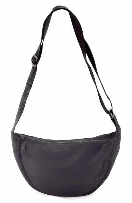 Adornia Black Sporty Adjustable Moon Bag
