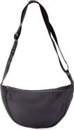 Adornia Black Sporty Adjustable Moon Bag