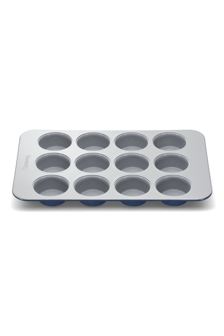 Nonstick Ceramic Muffin Pan, Main, color, NAVY