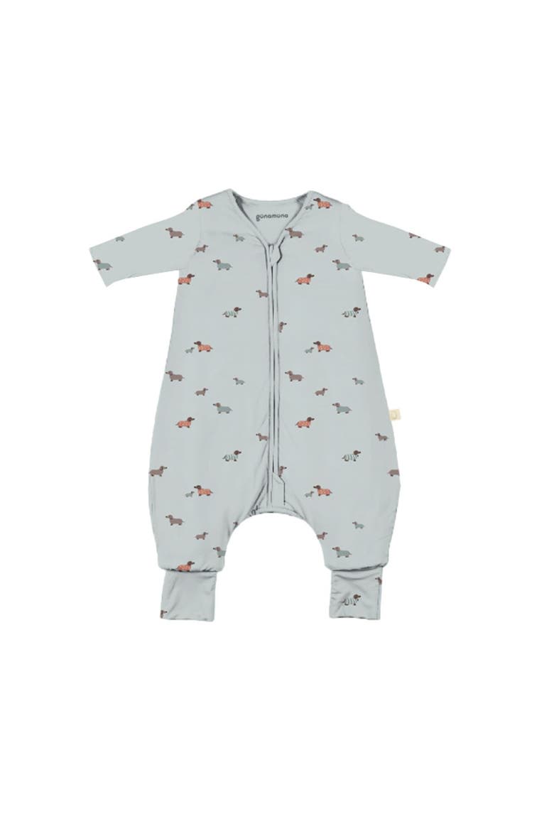 Long Sleeve Footie Sleep Bag, 1.0 TOG - Baby, Main, color, Woof