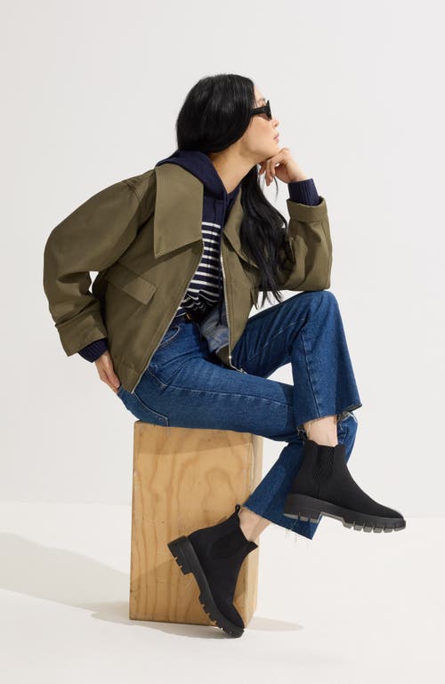 Rothys The Puddle Skipper Boot In Black/neutral In Animal Print