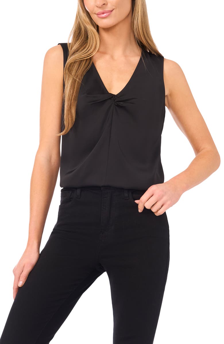 CeCe Sleeveless Twist Neck Top, Main, color, 