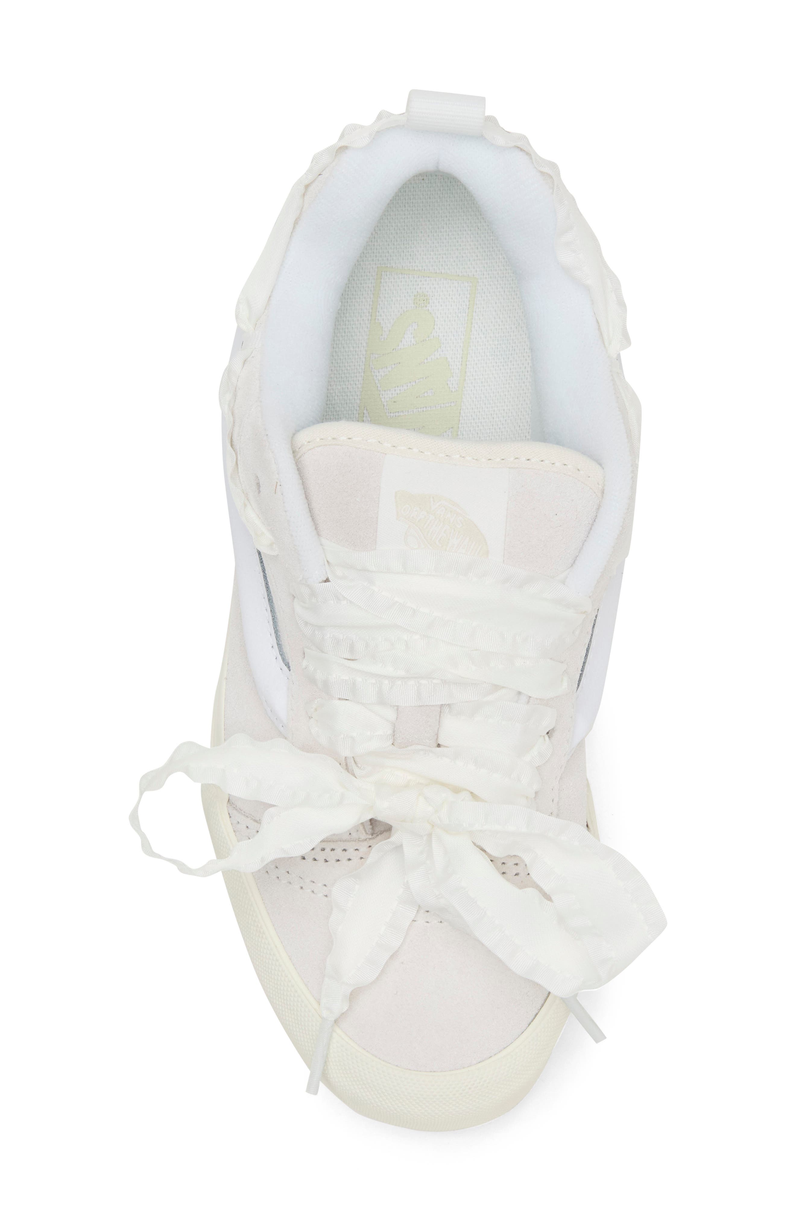 Knu Skool Laces Platform Sneaker, Alternate, color, BLANC DE BLANC