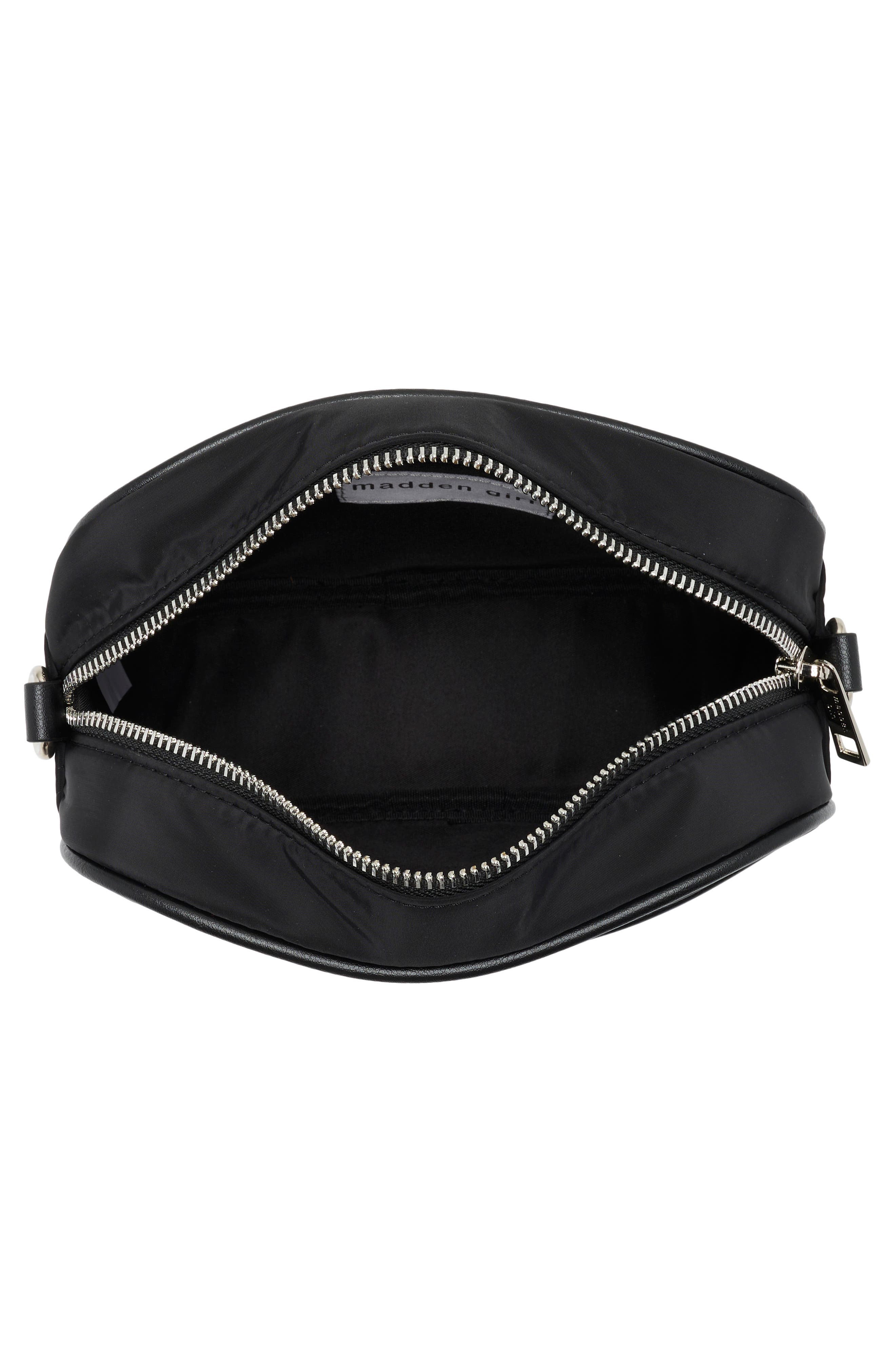 Madden Girl Camera Crossbody Bag, Alternate, color, Black