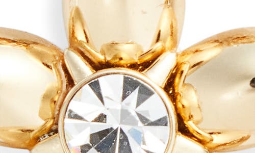 Carolina Herrera Double Flower Drop Earrings
