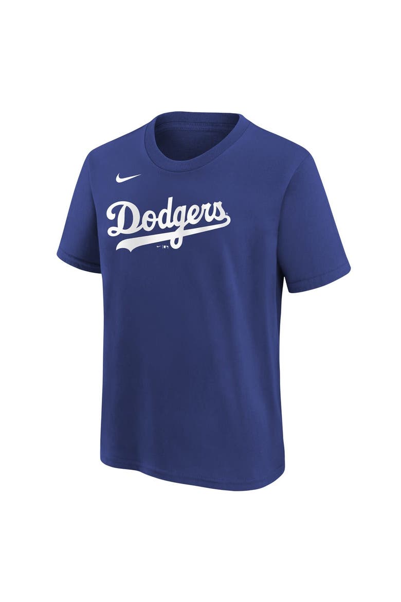 Youth Nike Shohei Ohtani Royal Los Angeles Dodgers Name & Number T-Shirt, Alternate, color, Royal