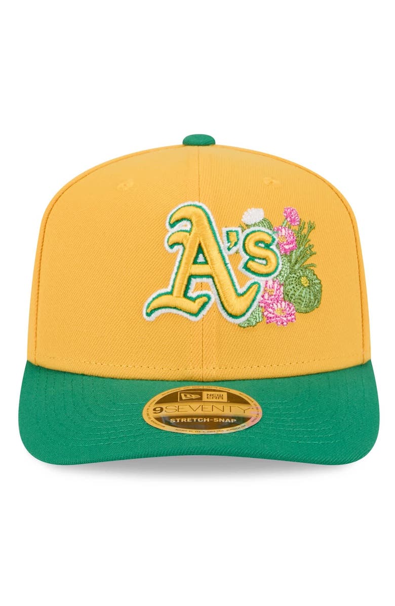 New Era Men's New Era  Gold/Green Athletics 2026 Spring Training 9SEVENTY Adjustable Hat, Alternate, color, Gold