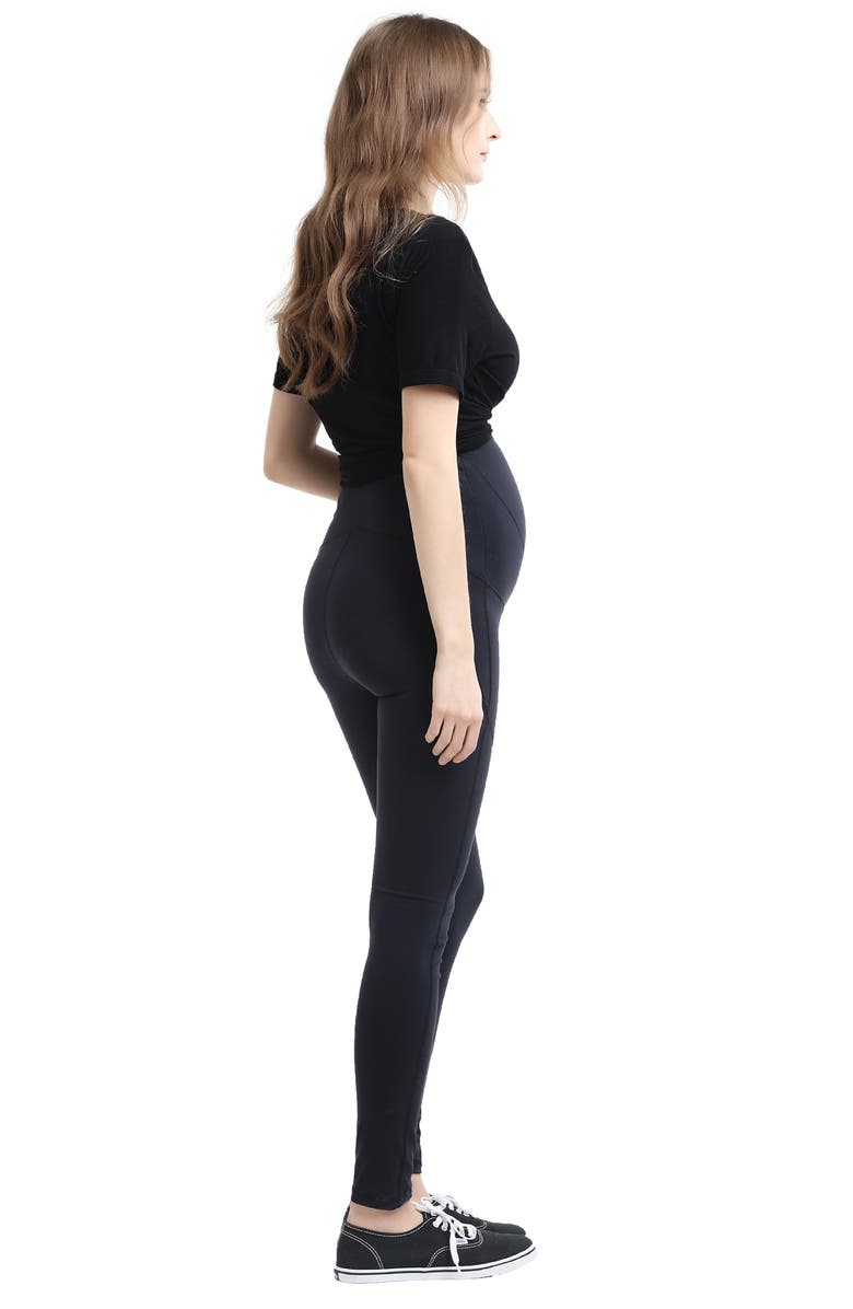 Kimi and Kai Blair High Performance Full Panel Maternity Leggings, Alternate, color, 