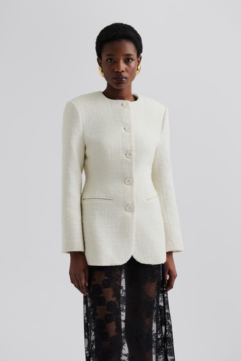 Carol Fitted Round Neck Blazer