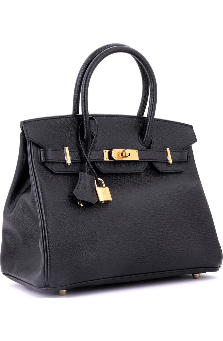 Pre-Owned Hermes Birkin Handbag Black Epsom with Gold Hardware 30, Alternate, color, Noir