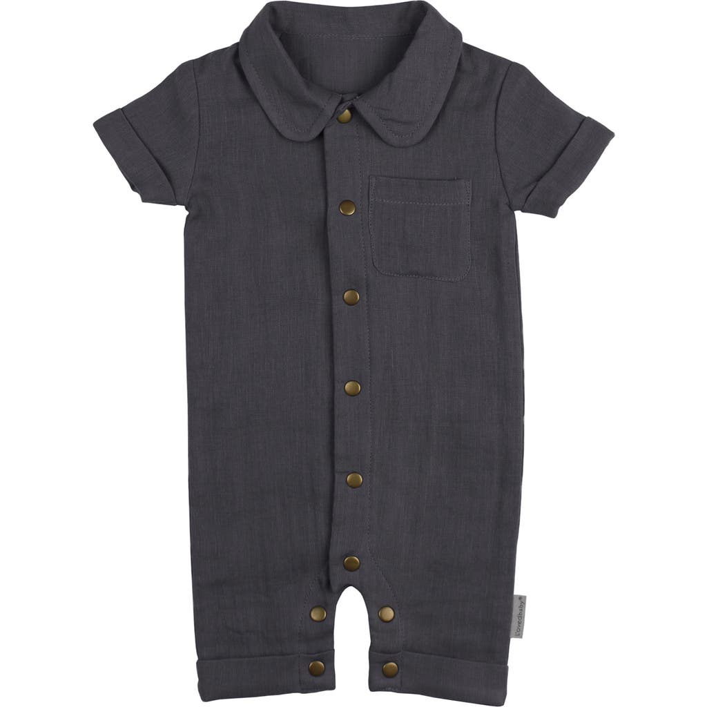 L'ovedbaby Organic Cotton Romper In Chia Seed