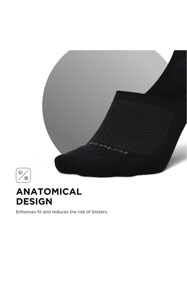 Feetures Elite Light Cushion Invisible Socks AntiSlip Sport Sock Liner with Targeted Compression, Alternate, color,