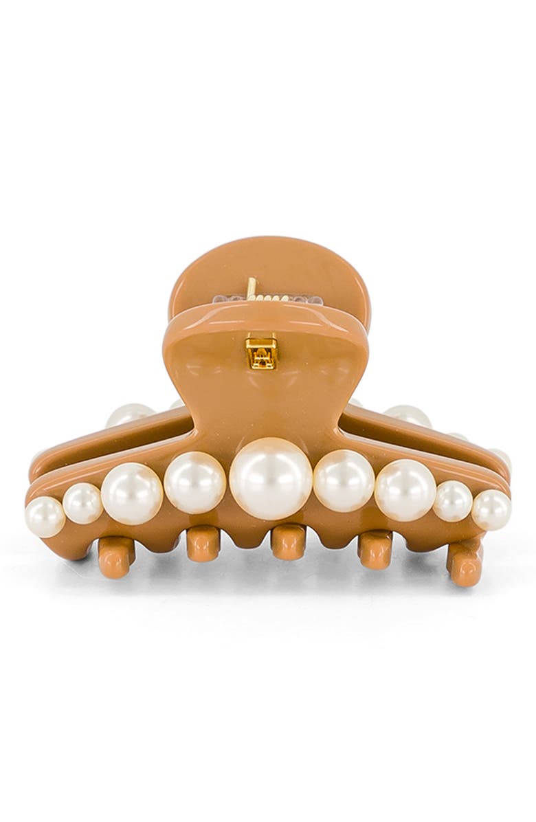 Alexandre de Paris Imitation Pearl Claw Clip, Alternate, color,