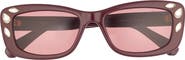 Swarovski 54mm Pillow Sunglasses