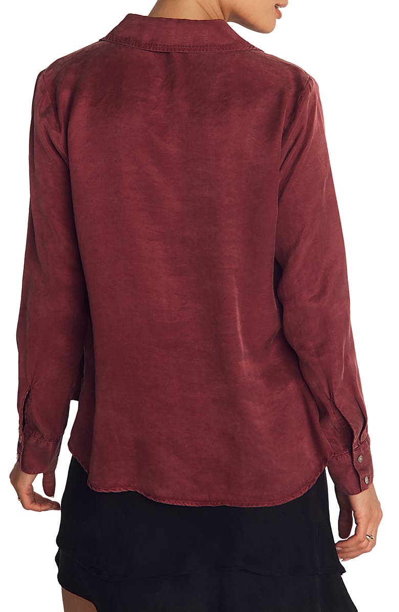 Bella Dahl Long Sleeve Top, Alternate, color, Ruby Dusk