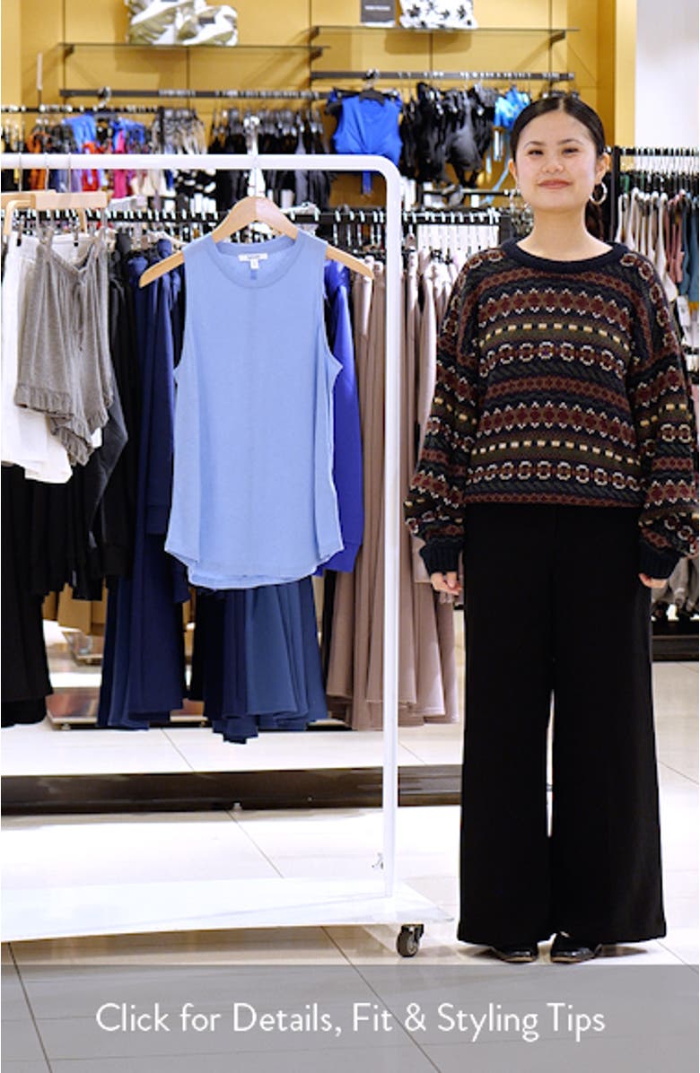 Cady Crewneck Linen Blend Tank, sales video thumbnail