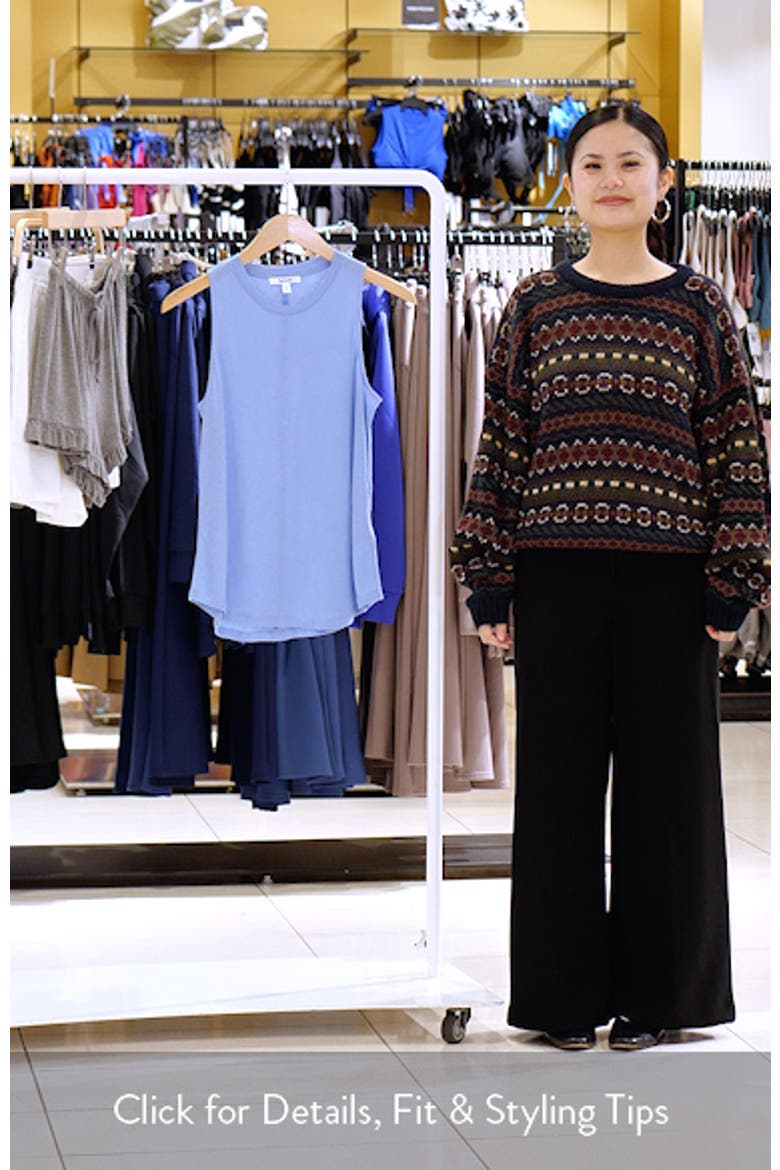 Cady Crewneck Linen Blend Tank video