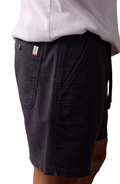 The Normal Brand Texstretch Summer Drawstring Stretch Cotton Shorts In Storm