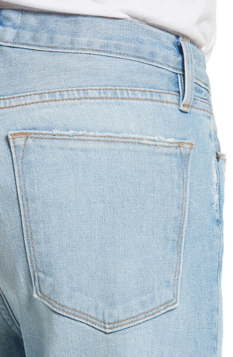 FRAME Le High Straight Leg Cuffed Jeans, Alternate, color, 