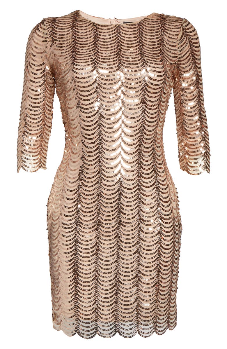 Lulus Stardust Sequin Body-Con Minidress, Alternate, color, 