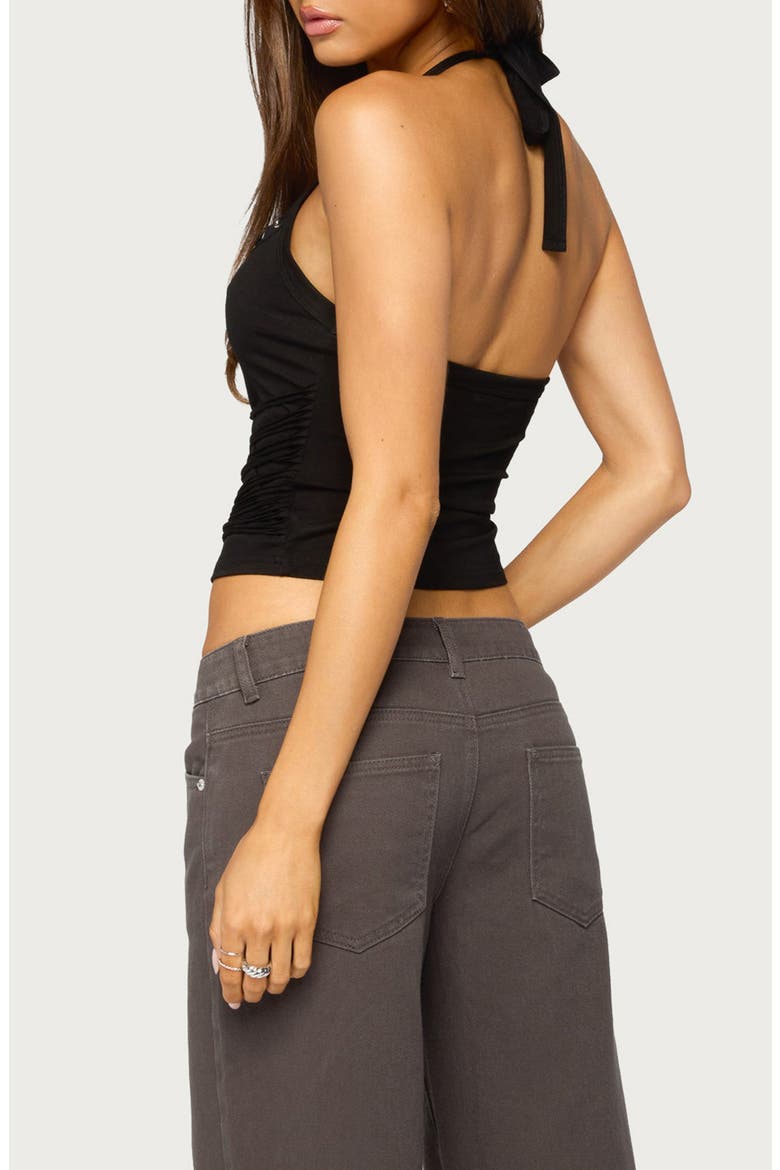 Piara Grommet Halter Top, Alternate, color, BLACK