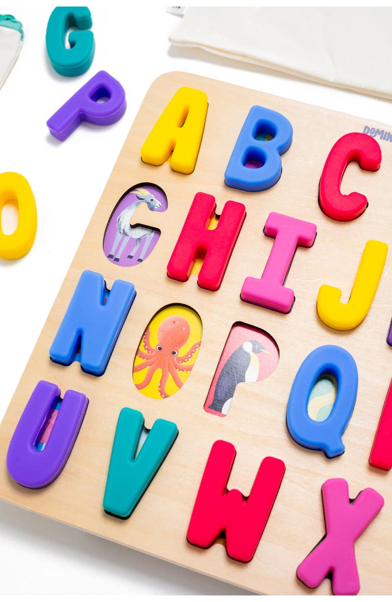 Domino & Juliette ABC Find & Fit Puzzle, Alternate, color, Multi-Color