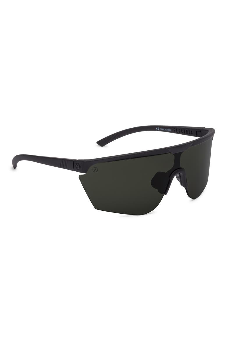 Cove Polarized Shield Sunglasses, Alternate, color, MATTE BLACK/ GREY POLAR