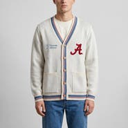 Uscape Apparel Unisex Uscape Apparel Natural Alabama Crimson Tide Americana Striped Full-Button Cardigan