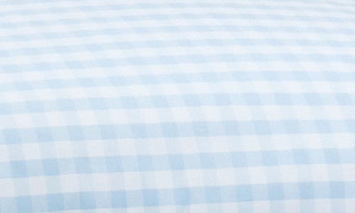 Petite Plume Light Blue Gingham Duvet Cover & Shams Set In Pattern