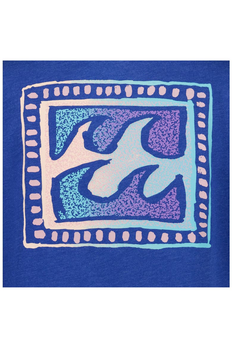 Kids' Crayon Wave Graphic T-Shirt, Alternate, color, TRUE BLUE HEATHER