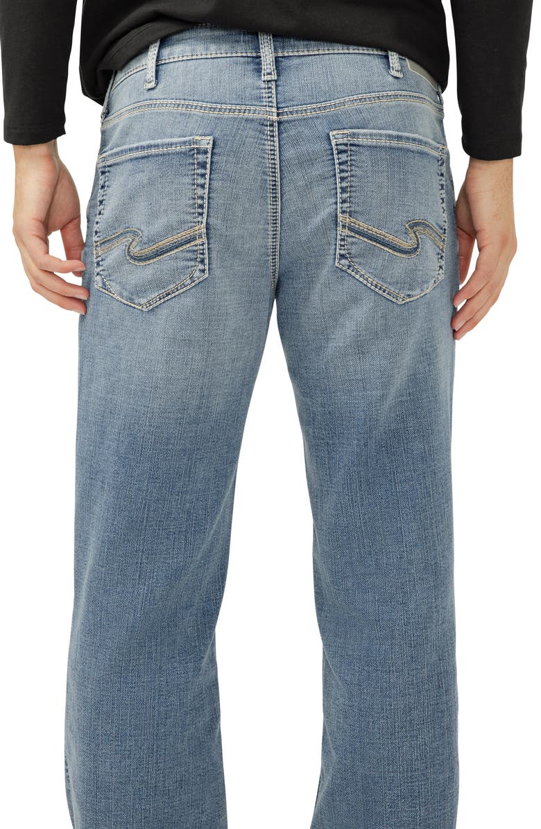 Silver Jeans Co. Zac Relaxed Fit Straight Leg Jeans, Alternate, color, Bond