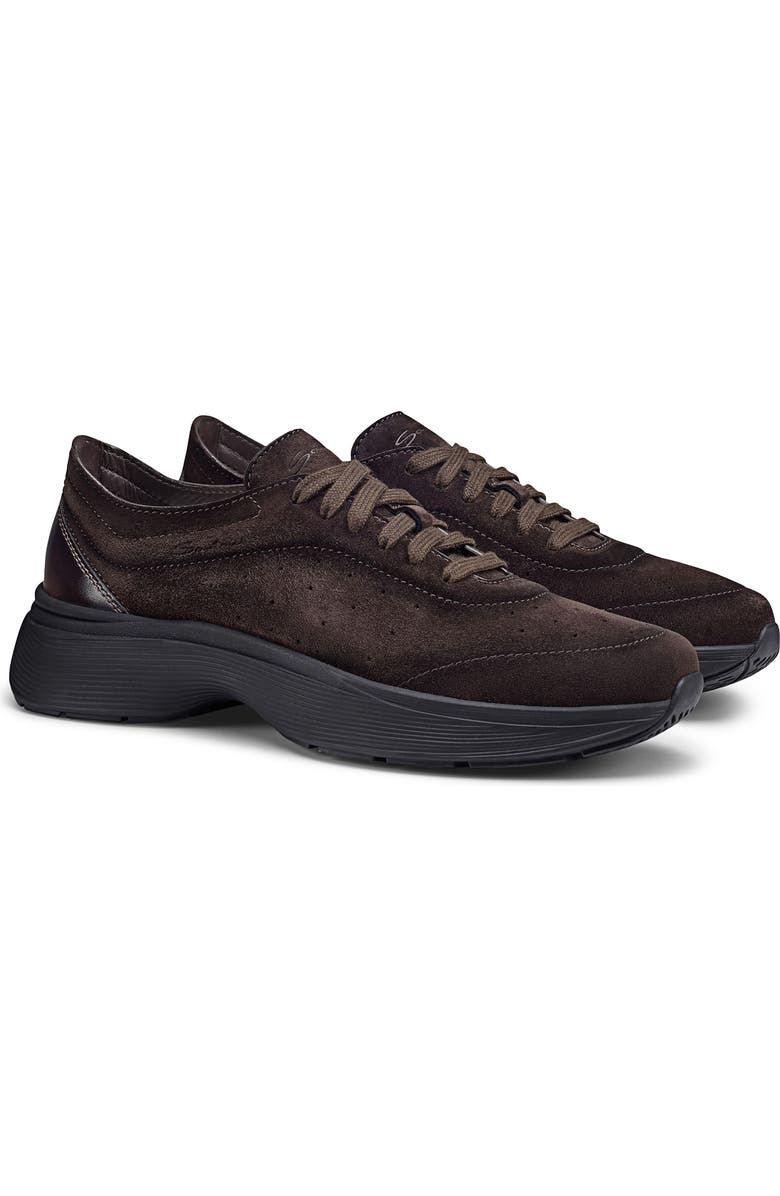 Santoni Bounce Sneaker, Main, color, Dark Brown
