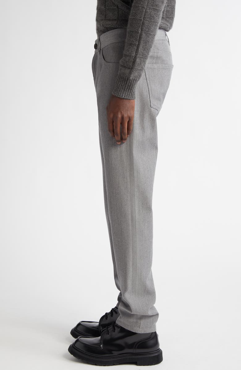 ISAIA Five-Pocket Slim Fit Chinos, Alternate, color, Medium Grey