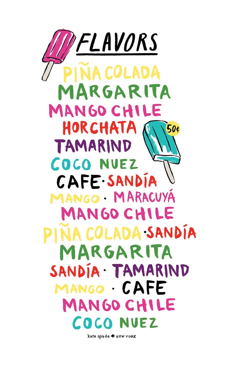 Kate Spade New York flavors beach towel, Main, color, 