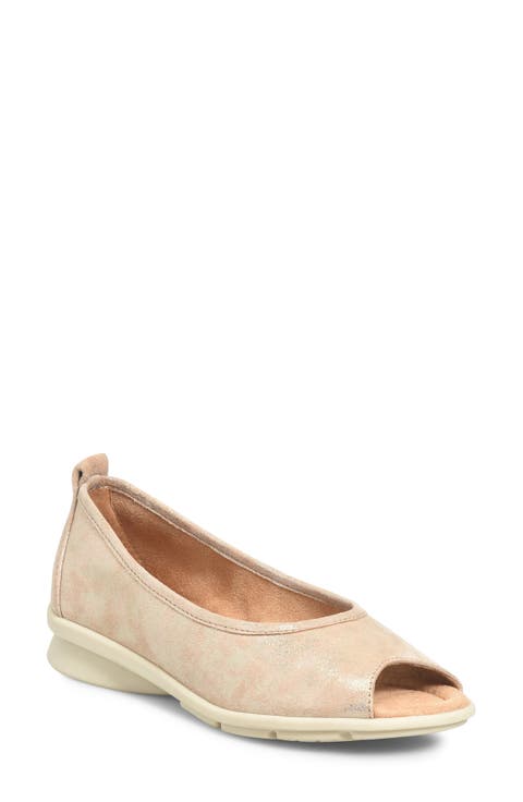 Pratima Peep Toe Ballet Flat (Women)
